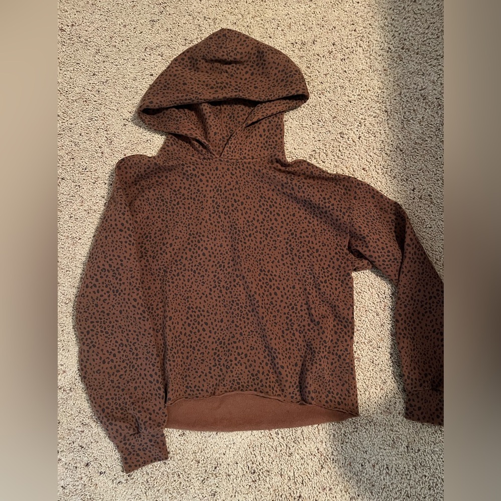 Abercrombie & Fitch cropped hoodie (S) animal print